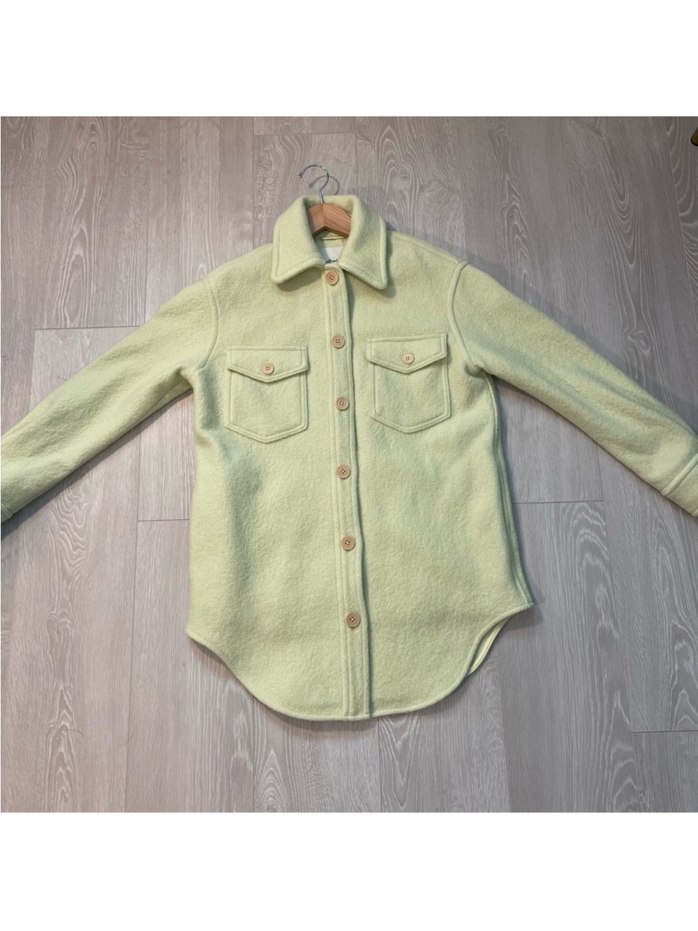 Wilfred Light Lime Oversized Shirt Jacket - Women - Picture 7 of 16